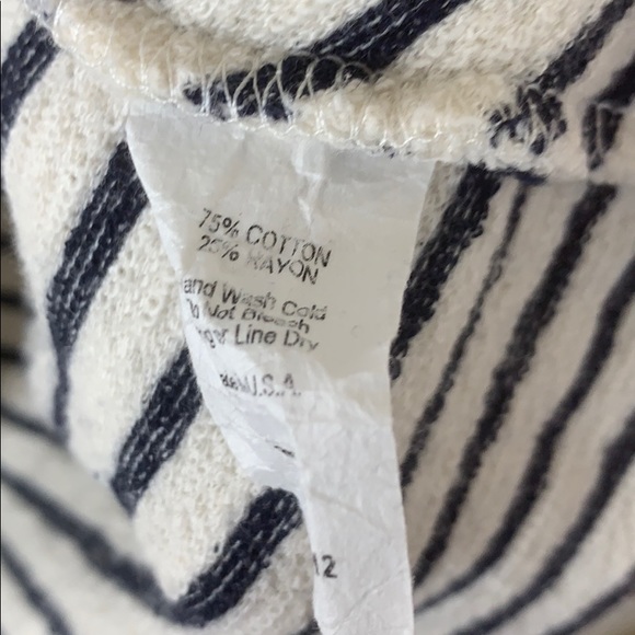 Anthropologie W5 white and navy striped tunic size Small - Picture 7 of 7